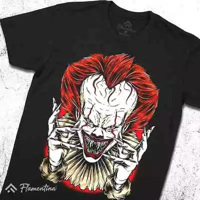 Buy Evil Clown T-Shirt Horror Villain Dark Spooky Scary Circus Monster P669 • 11.99£