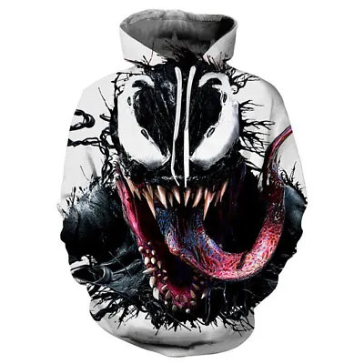 Buy Comics Venom Pullover Sweater 3D Print Cosplay Hoodie Sweatshirt Clothing Gift • 27.35£