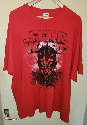 Buy Vintage Star Wars Darth Maul T-shirt Size 2XL Lucas Film Ltd • 19.99£