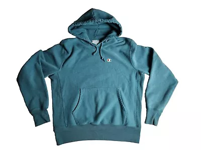 Buy Champion Sweatshirt Hoodie Reverse Weave Green  Size Large Preppy  Classic • 23.74£