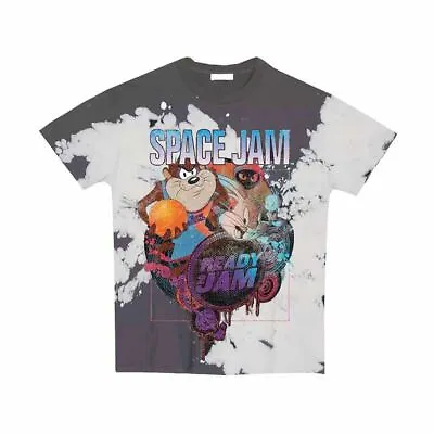 Buy Space Jam 'Ready 2 Jam' Distressed Dip-Dye T-Shirt • 14.95£