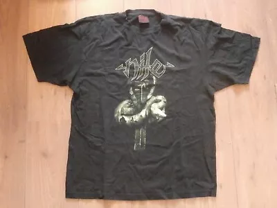 Buy Official Original Nile Euro Tour Shirt XL T-Shirt Band Metal In Darkened Shrines • 25.74£