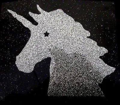 Buy Unicorn Head Glitter Iron On Hotfix T Shirt Transfer, Fairy, Horse • 2.75£