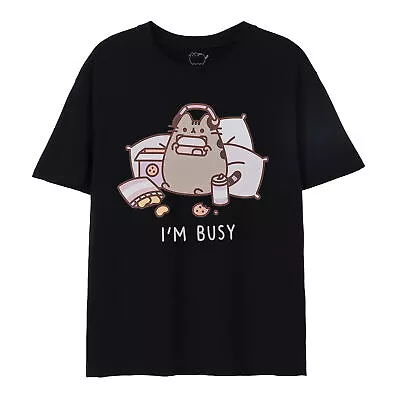 Buy Pusheen Unisex Adult I�'m Busy Short-Sleeved T-Shirt NS7745 • 17.19£