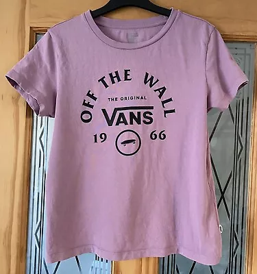 Buy Vans Off The Wall Pink / Purple T-shirt Size Small • 8£