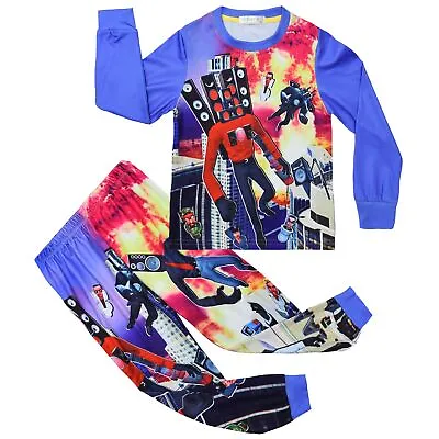 Buy Kids Skibidi Toilet TV Man Horror Game Hoodie Tracksuit Sportwear Pyjamas Sets • 18.99£