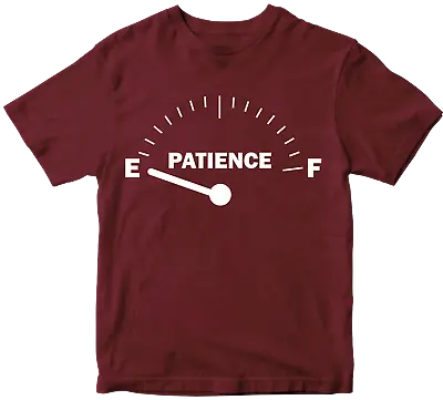 Buy Patience Empty T-shirt Funny Rude Offensive Sarcastic Joke Novelty Gifts Top  • 7.99£