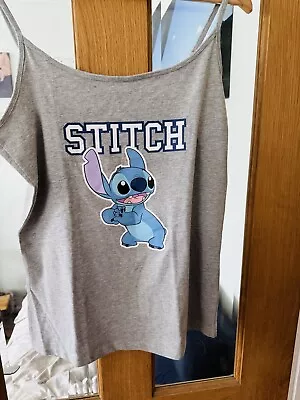 Buy BNWT Size 18 Disney Stitch Vest Style Grey T Shirt • 1.50£