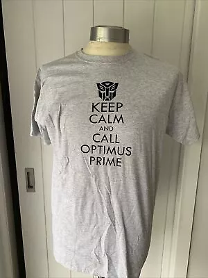 Buy TRANSFORMERS T SHIRT S Fruit Of The Loom  GREY KEEP CALM • 4.50£