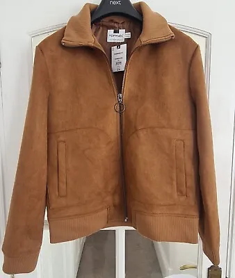 Buy TOPMAN 100% Genuine Brand New With Tags Tan Faux Suede Jacket RRP £69 NOW £20.00 • 20£