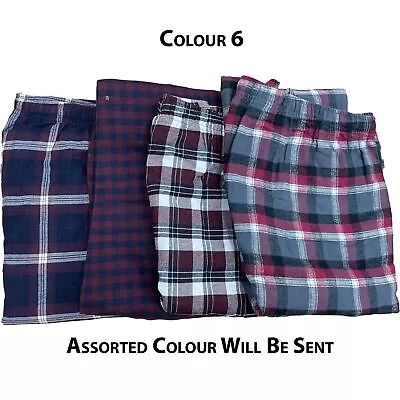 Buy Ex-Brand Mens Pyjamas Lounge Pants Flannel Check Bottoms Trouser Nightwear PJs • 8.99£