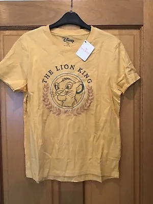 Buy Primark Disney Lion King Yellow T Shirt Size 10/12 BNWT Womans Ladies  • 9.95£
