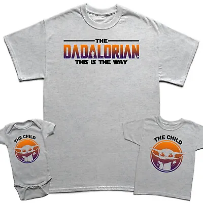 Buy Dadalorian Fathers Day T-Shirt Son Kids Baby Matching T-Shirts Top #FD • 8.59£