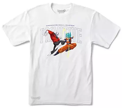 Buy Primitive Skateboards Tee T-shirt Dragon Ball To Super Battle White IN • 17.22£