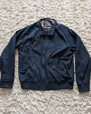 Buy Ben Sherman Harrington Check Lined Jacket Coat Blue Size XL Mods • 19.99£