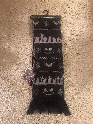 Buy Nightmare Before Christmas Scarf Reversible New Nbc Disney Official Rare • 44.39£