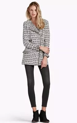 Buy Lucky Brand Women's Marnie Knit Moto Style Sweater Jacket Size L • 20.26£