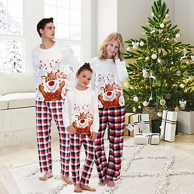 Buy Family Matching Christmas Pyjamas Kids Adult Xmas Nightwear Pajamas Pjs Set 2023 • 7.32£