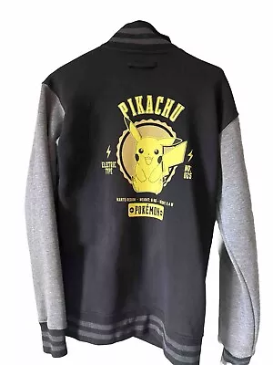 Buy Men's Pokémon Pikachu College Style Bomber Jacket Size M BNWT • 20£