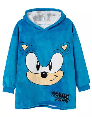 Buy Sonic The Hedgehog Blue Blanket Hoodie (Boys) • 24.95£