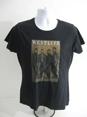Buy Westlife Womens Black T Shirt Size Large L Music Tee • 9.99£