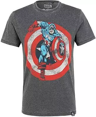 Buy Marvel Captain America Shield Comic Book T-Shirt By Recovered • 19.99£