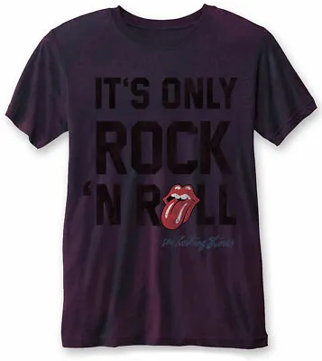 Buy The Rolling Stones IORNR Navy / Red Burnout T-Shirt OFFICIAL • 12.99£