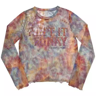 Buy James Brown Ladies Long Sleeve T-Shirt: Funky (Mesh) OFFICIAL NEW  • 19.80£
