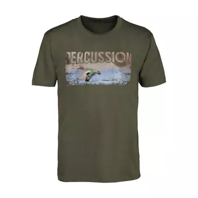 Buy Percussion T-Shirt Teal Duck 100 % Cotton Short Sleeve T-Shirt Comfy Top New • 13.75£