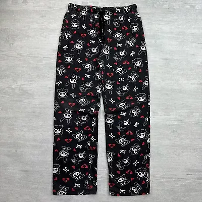 Buy Skelanimals Icon Pajama Pants Adult Medium Black Diego Bat Unicorn Patches • 47.20£
