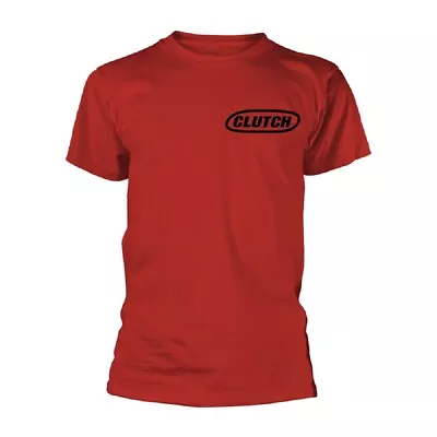 Buy Clutch 'Classic Logo' Red T Shirt - NEW • 16.99£