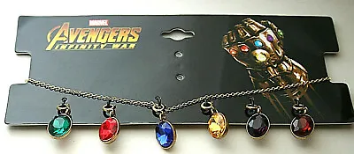 Buy Marvel Comics Avengers Infinity War Thanos Stone Pendant Necklace New MIP Womens • 23.95£