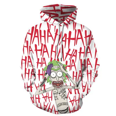 Buy Rick And Morty Hoodie 3D Printed Sweatshirt Hooded Pullover Jacket(  Asia Size ) • 19.31£