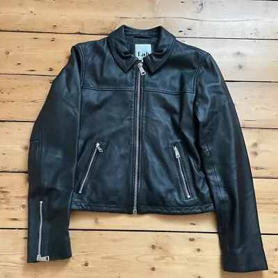 Buy Lab London Leather Moto Work Jacket - 100% Lamb Leather  - UK 10 • 75£