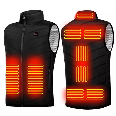 Buy Heated Vest Warm Gilet Winter Men Women Electric USB Jacket Heating Coat Thermal • 17.59£