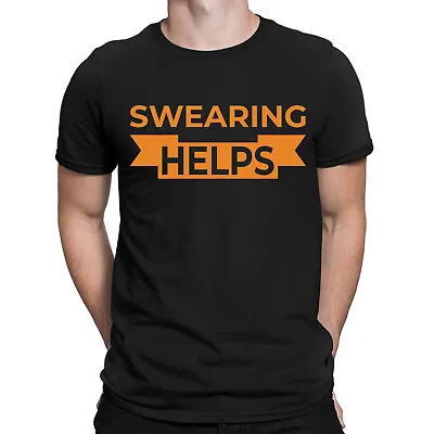 Buy Swearing Helps Sarcastic Sarcasm Quote Funny Humor Novelty Mens T-Shirts Top#NED • 7.59£