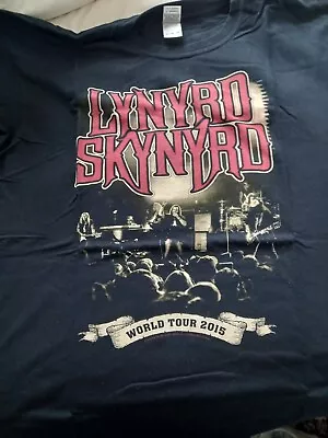 Buy Mens Official Lynyrd Skynyrd Tour T.Shirt 2015 XXL  • 3.99£