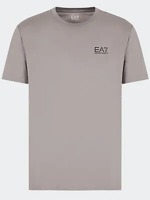 Buy EA7 Emporio Armani Men's Pima Cotton Core Identity T-shirt In Grey Flannel • 34.95£