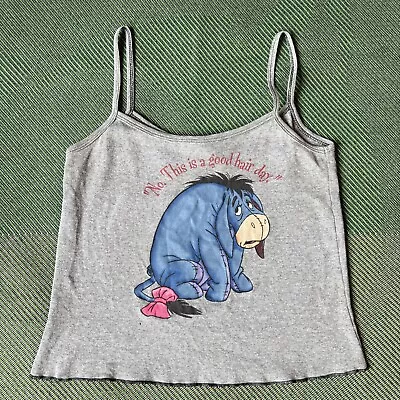 Buy Vintage Disney Eeyore Size Small Tank Top ‘No, This Is A Good Hair Day.’ Pooh • 10.23£