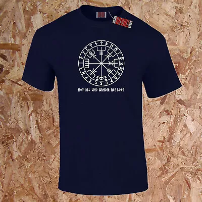 Buy Vegvisir Compass T Shirt Viking Celtic Norse Mythology Thor Odin Valhalla Gift • 11.95£