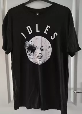 Buy Idles T Shirt Rare Rock Band Tour Merch Tee Size XL Black • 17.50£