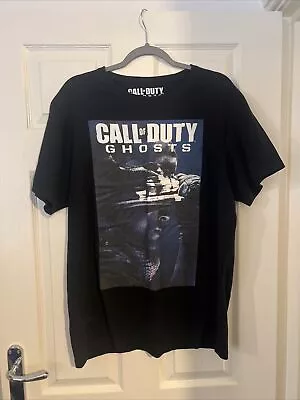 Buy Call Of Duty Ghosts 2013 T-Shirt Adult Size Medium Black Short Sleeve • 9.99£