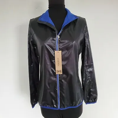 Buy NWT $230 Super.Natural Black Superfly Athletic Performance Windbreaker Jacket M • 49.66£