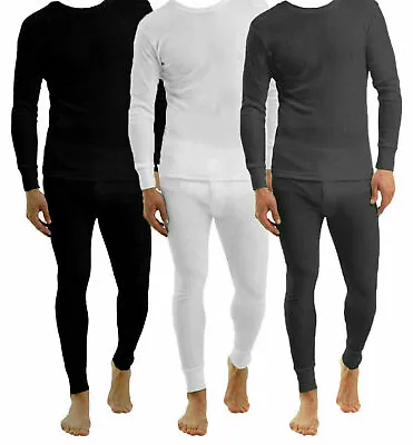 Buy Mens Thermal Long Johns Top Bottom Underwear Trouser TShirt Set Full Half Sleeve • 4.97£