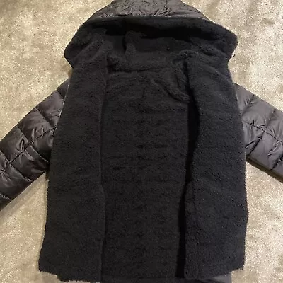 Buy Women Older Girls NEXT Reversible Hooded Teddy Bear Jacket, Size Uk6 • 17£