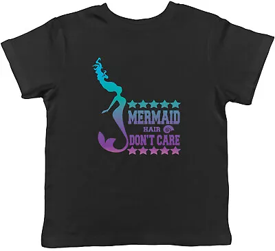 Buy Mermaid Hair Don't Care Childrens Kids T-Shirt Boys Girls • 5.99£