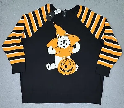 Buy Winnie The Pooh Sweater Women 4, 4X, 26 Pullover Disney Torrid Halloween Witch • 38.60£