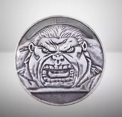 Buy The Hulk Big Green Avenger Marve Comic Hero Hobo Coin Art Carved US Jewelry • 13.38£