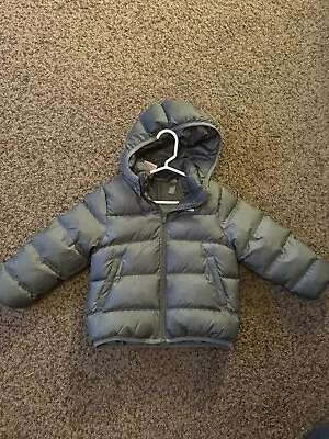 Buy ADIDAS Grey Padded Jacket Size 4-5Y Boys Full Zip Outdoors Outerwear • 12.50£