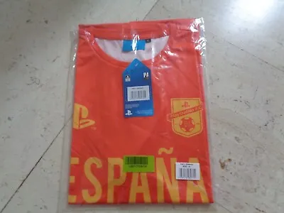 Buy ESPANA SPAIN Soccer Football Official PLAYSTATION Merch *new* T-Shirt Size XL • 28.43£